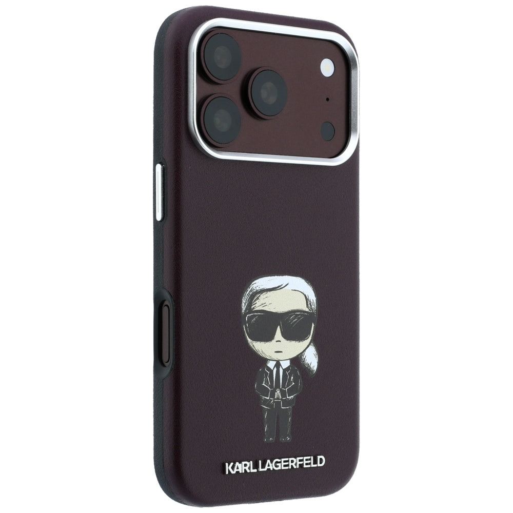 MagSafe ovitek za Apple iPhone 18 Pro Max / 17 Pro Max, Karl Lagerfeld, HC SW Ikonik, Vijoličen