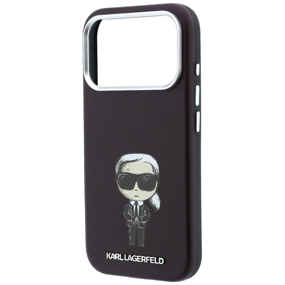MagSafe ovitek za Apple iPhone 18 Pro Max / 17 Pro Max, Karl Lagerfeld, HC SW Ikonik, Vijoličen
