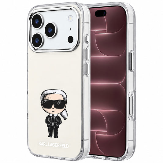 MagSafe ovitek za Apple iPhone 18 Pro Max / 17 Pro Max, Karl Lagerfeld, IML Ikonik Sketch Print, Bež