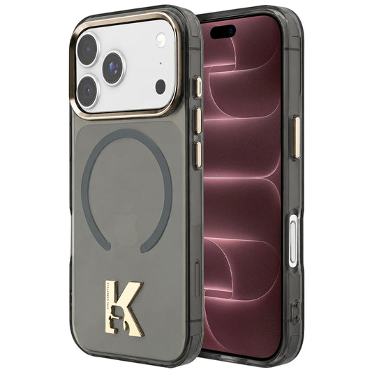 MagSafe ovitek za Apple iPhone 18 Pro Max / 17 Pro Max, Karl Lagerfeld, IML Karl Head Logo, črn
