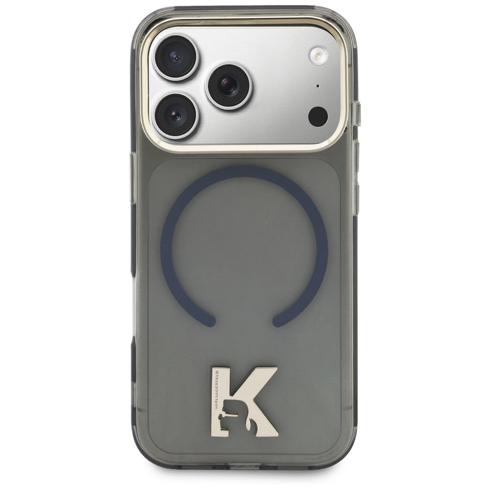MagSafe ovitek za Apple iPhone 18 Pro Max / 17 Pro Max, Karl Lagerfeld, IML Karl Head Logo, črn
