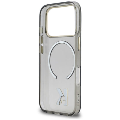 MagSafe ovitek za Apple iPhone 18 Pro Max / 17 Pro Max, Karl Lagerfeld, IML Karl Head Logo, črn
