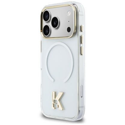 Prozoren ovitek MagSafe za Apple iPhone 18 Pro Max / 17 Pro Max, Karl Lagerfeld, IML Karl Head Logo