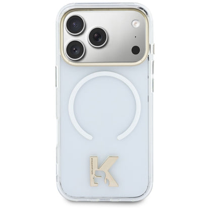 Prozoren ovitek MagSafe za Apple iPhone 18 Pro Max / 17 Pro Max, Karl Lagerfeld, IML Karl Head Logo