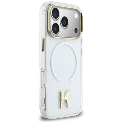 Prozoren ovitek MagSafe za Apple iPhone 18 Pro Max / 17 Pro Max, Karl Lagerfeld, IML Karl Head Logo