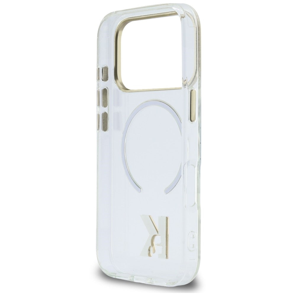 Prozoren ovitek MagSafe za Apple iPhone 18 Pro Max / 17 Pro Max, Karl Lagerfeld, IML Karl Head Logo