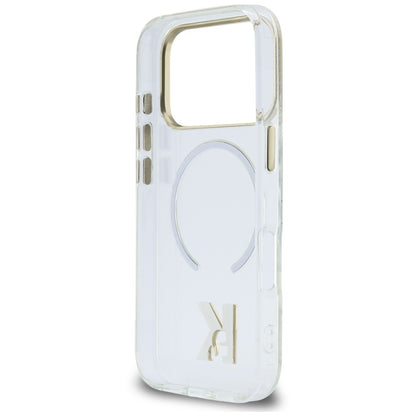 Prozoren ovitek MagSafe za Apple iPhone 18 Pro Max / 17 Pro Max, Karl Lagerfeld, IML Karl Head Logo