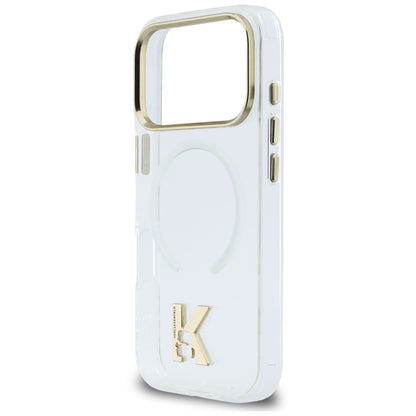 Prozoren ovitek MagSafe za Apple iPhone 18 Pro Max / 17 Pro Max, Karl Lagerfeld, IML Karl Head Logo