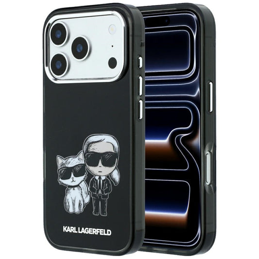 MagSafe ovitek za Apple iPhone 18 Pro Max / 17 Pro Max, Karl Lagerfeld, IML KC Bodies Sketch Print, Črn