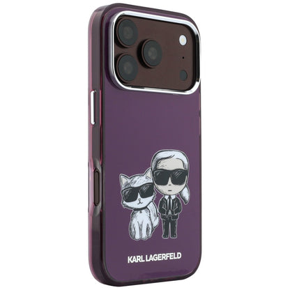 MagSafe ovitek za Apple iPhone 18 Pro Max / 17 Pro Max, Karl Lagerfeld, IML KC Bodies Sketch Print, Vijoličen
