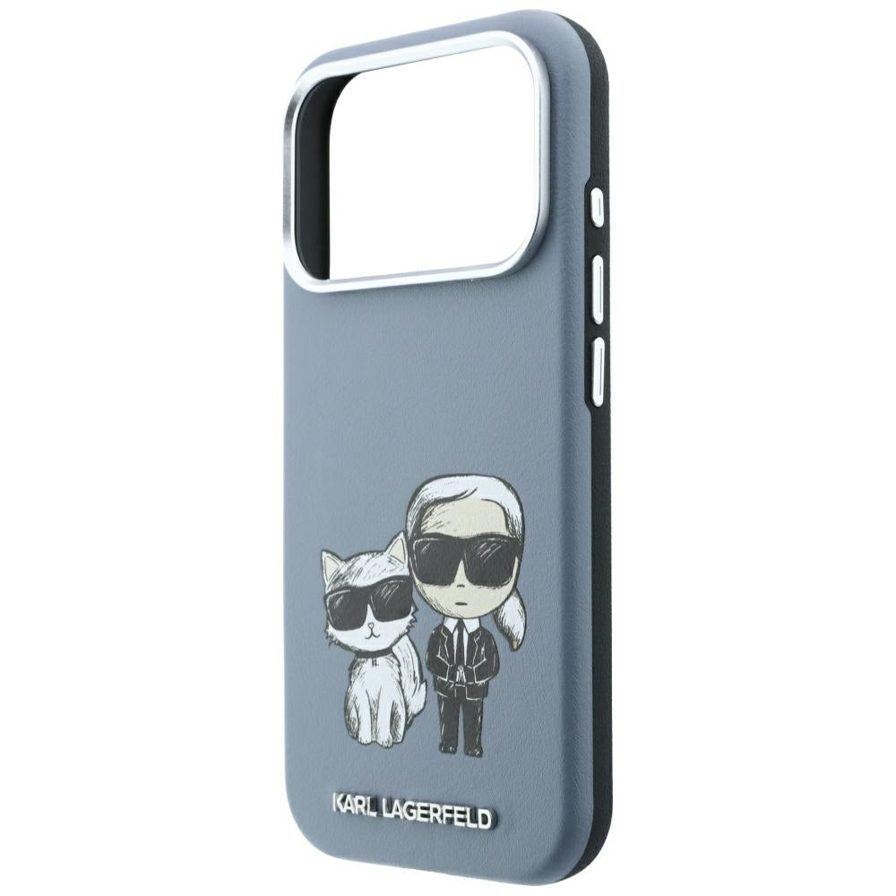 MagSafe Case for Apple iPhone 18 Pro Max / 17 Pro Max, Karl Lagerfeld, KC Bodies Sketch, Blue