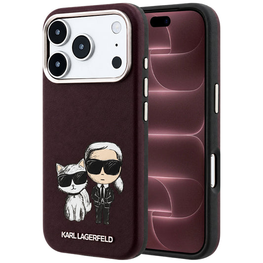 MagSafe ovitek za Apple iPhone 18 Pro Max / 17 Pro Max, Karl Lagerfeld, KC Bodies Sketch, Vijoličen