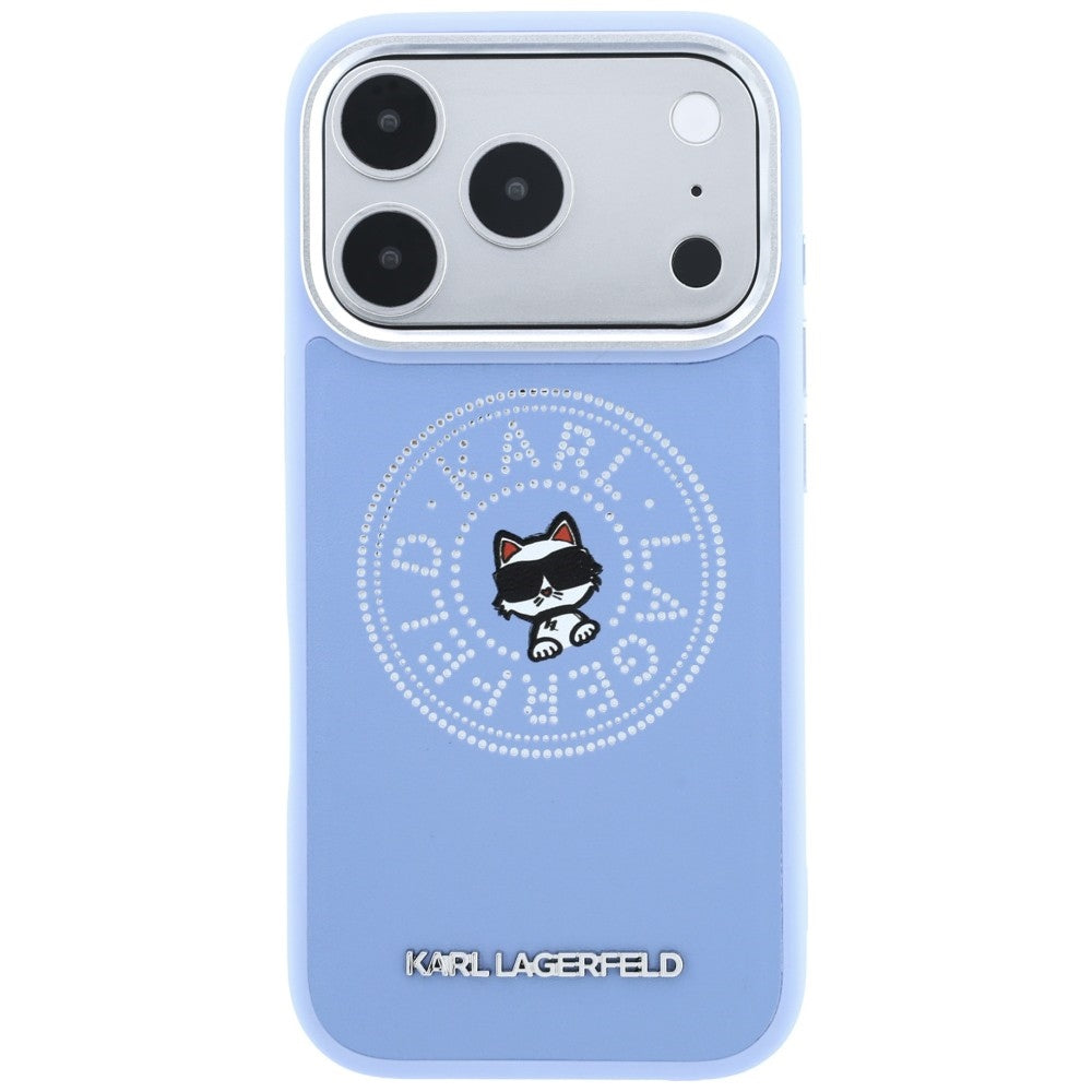 MagSafe ovitek za Apple iPhone 18 Pro Max / 17 Pro Max, Karl Lagerfeld, Point and Choupette Sketch, modra