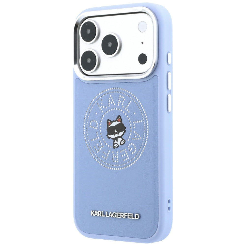 MagSafe ovitek za Apple iPhone 18 Pro Max / 17 Pro Max, Karl Lagerfeld, Point and Choupette Sketch, modra