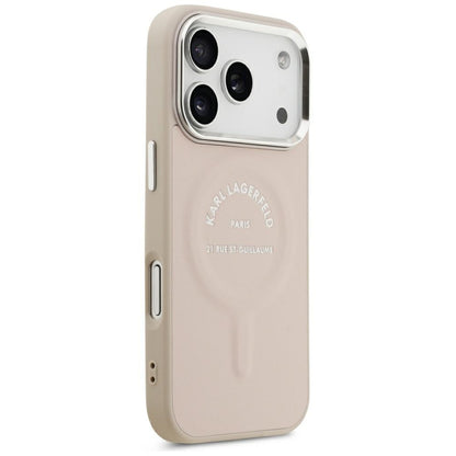 MagSafe ovitek za Apple iPhone 18 Pro Max / 17 Pro Max, Karl Lagerfeld, Ring Karl RSG Logo, roza