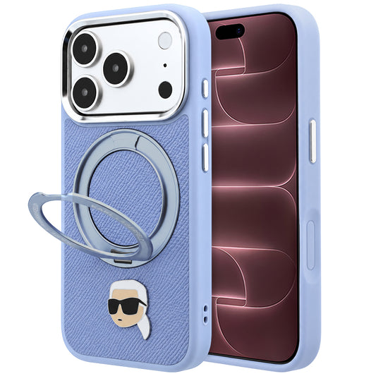 MagSafe ovitek za Apple iPhone 18 Pro Max / 17 Pro Max, Karl Lagerfeld, Ring Stand 360 Karl Pin, moderne barve