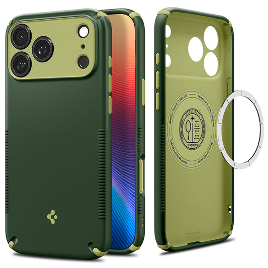 MagSafe ovitek za Apple iPhone 18 Pro Max / 17 Pro Max, Spigen, Caseology Nano Pop Hybrid, Zelen ACS12139