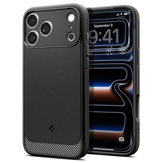 MagSafe ovitek za Apple iPhone 18 Pro Max / 17 Pro Max, Spigen, Rugged Armor, mat črn ACS12109