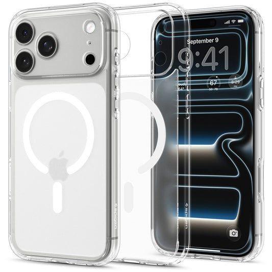 MagSafe ovitek za Apple iPhone 18 Pro Max / 17 Pro Max, Spigen, Ultra Hybrid, Mat bela ACS12124