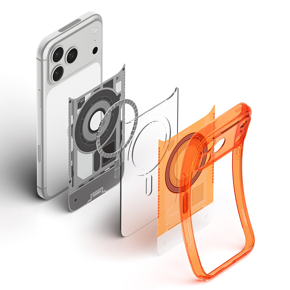 MagSafe Case for Apple iPhone 18 Pro Max / 17 Pro Max, Spigen, Ultra Hybrid C-One, Orange ACS11984
