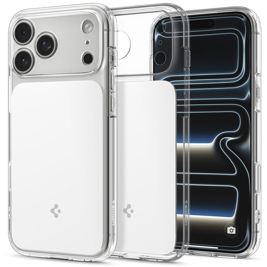 MagSafe ovitek za Apple iPhone 18 Pro Max / 17 Pro Max, Spigen, Ultra Hybrid T, bel ACS12132