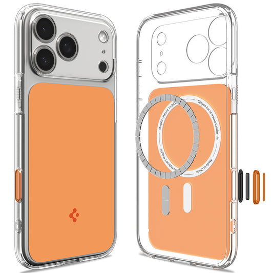 Ovitek MagSafe za Apple iPhone 18 Pro Max / 17 Pro Max, Spigen, Ultra Hybrid T, Oranžen ACS12133