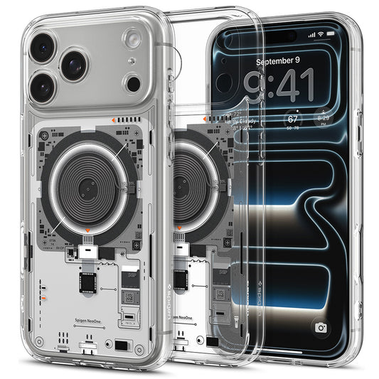 Ovitek MagSafe za Apple iPhone 18 Pro Max / 17 Pro Max, Spigen, Ultra Hybrid Neo One, Prozoren ACS12129