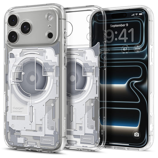 MagSafe ovitek za Apple iPhone 18 Pro Max / 17 Pro Max, Spigen, Ultra Hybrid Zero One, bel ACS12126