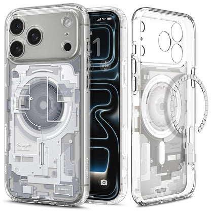 MagSafe ovitek za Apple iPhone 18 Pro Max / 17 Pro Max, Spigen, Ultra Hybrid Zero One, bel ACS12126