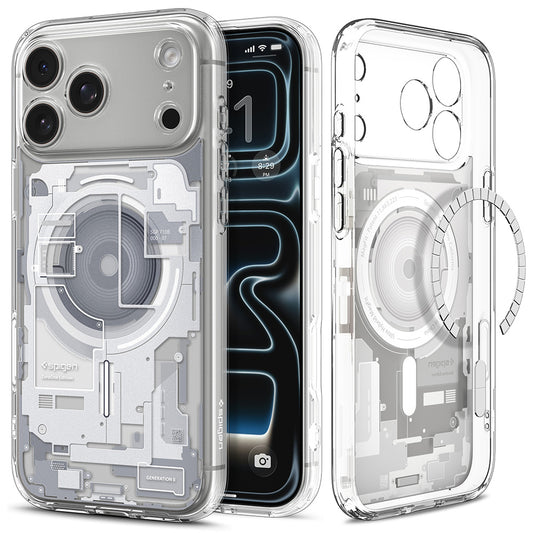 MagSafe ovitek za Apple iPhone 18 Pro Max / 17 Pro Max, Spigen, Ultra Hybrid Zero One, bel ACS12126