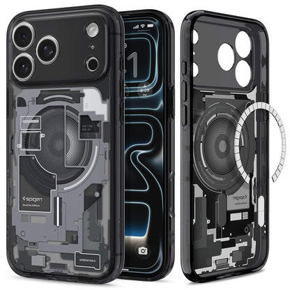 MagSafe Case for Apple iPhone 18 Pro Max / 17 Pro Max, Spigen, Ultra Hybrid Zero One, Black ACS12128
