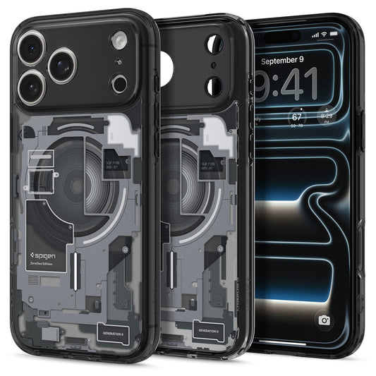 Ovitek MagSafe za Apple iPhone 18 Pro Max / 17 Pro Max, Spigen, Ultra Hybrid Zero One, Črn ACS12128