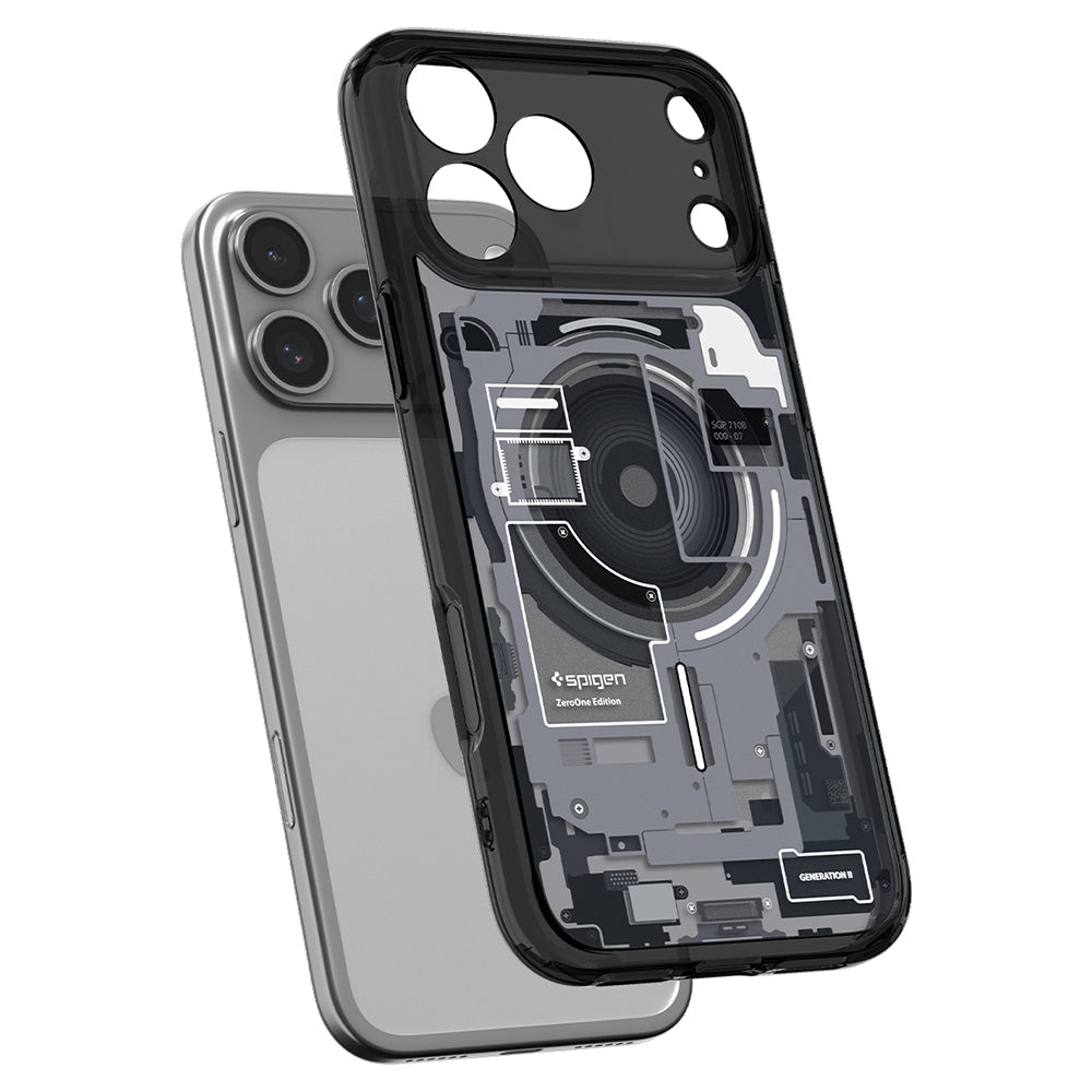 MagSafe Case for Apple iPhone 18 Pro Max / 17 Pro Max, Spigen, Ultra Hybrid Zero One, Black ACS12128