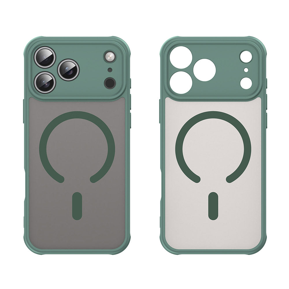 Ovitek MagSafe za Apple iPhone 18 Pro Max / 17 Pro Max, Techsuit, HaloFrost II, Zelen