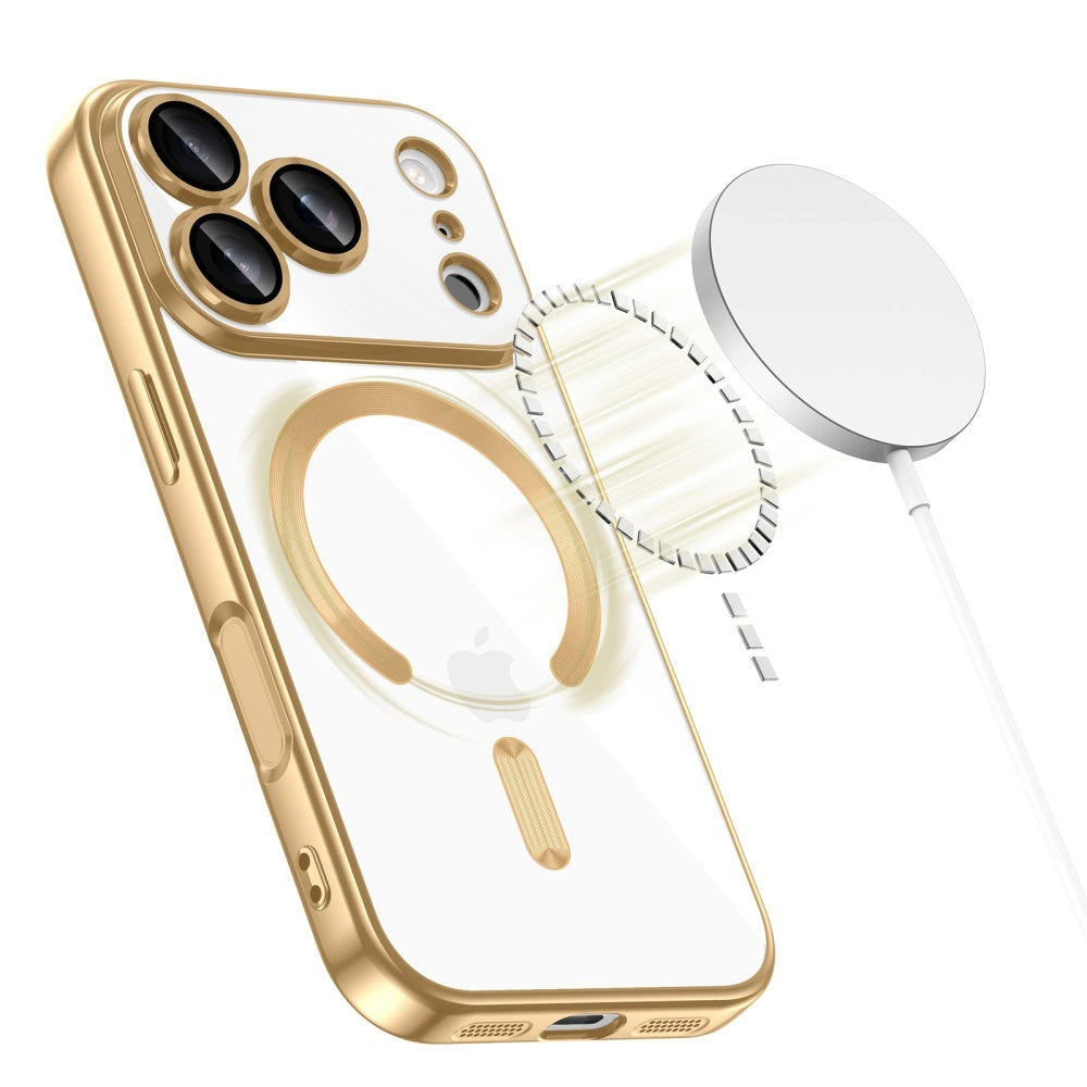 MagSafe ovitek za Apple iPhone 18 Pro Max / 17 Pro Max, Techsuit, Luxury Crystal, Roza
