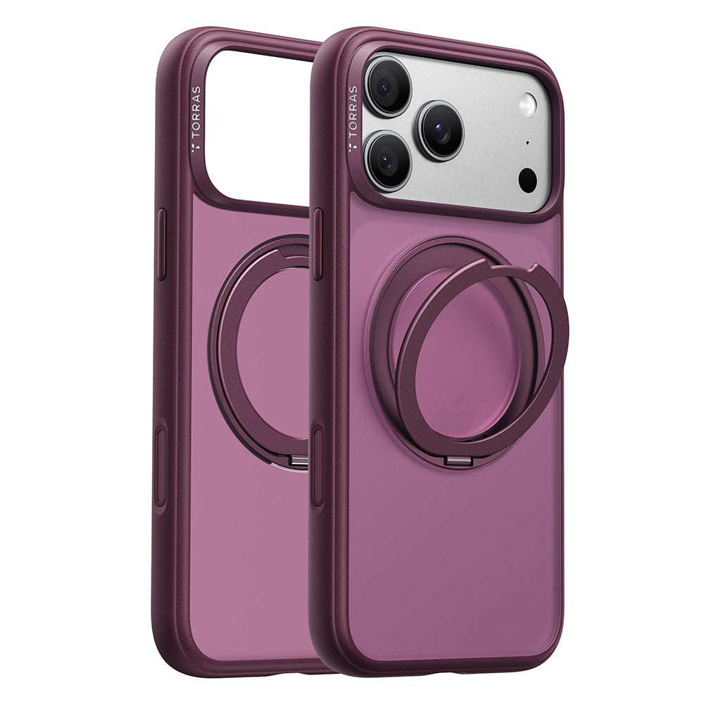 Ovitek MagSafe za Apple iPhone 18 Pro Max / 17 Pro Max, Torras, Ostand O1 Guardian, Vijoličen
