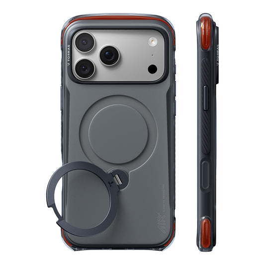 MagSafe ovitek za Apple iPhone 18 Pro Max / 17 Pro Max, Torras, Ostand Q3 Air Pro, Črn