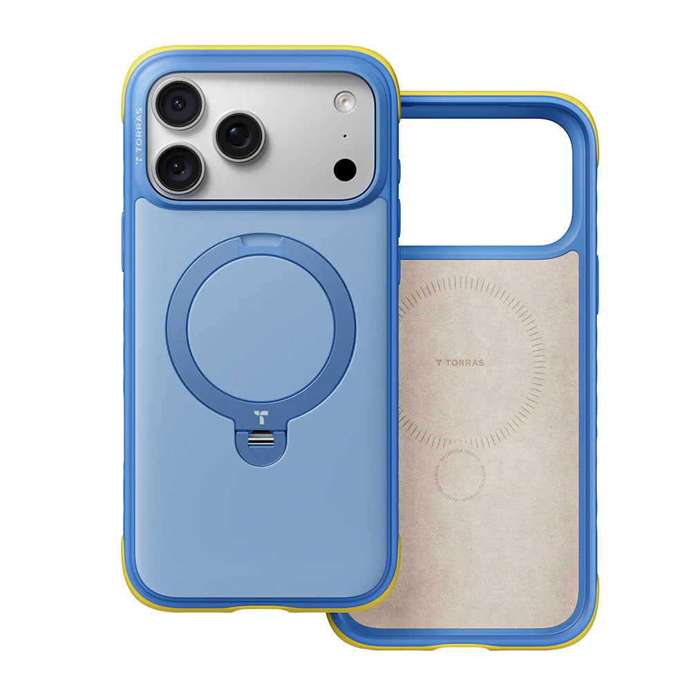 MagSafe ovitek za Apple iPhone 18 Pro Max / 17 Pro Max, Torras, Ostand Q3 Rugged, Črn