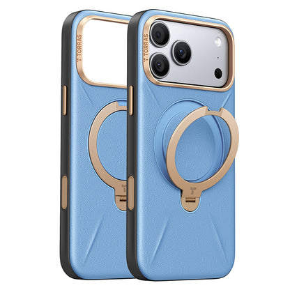 Ovitek MagSafe za Apple iPhone 18 Pro Max / 17 Pro Max, Torras, QPRO Leather, modra