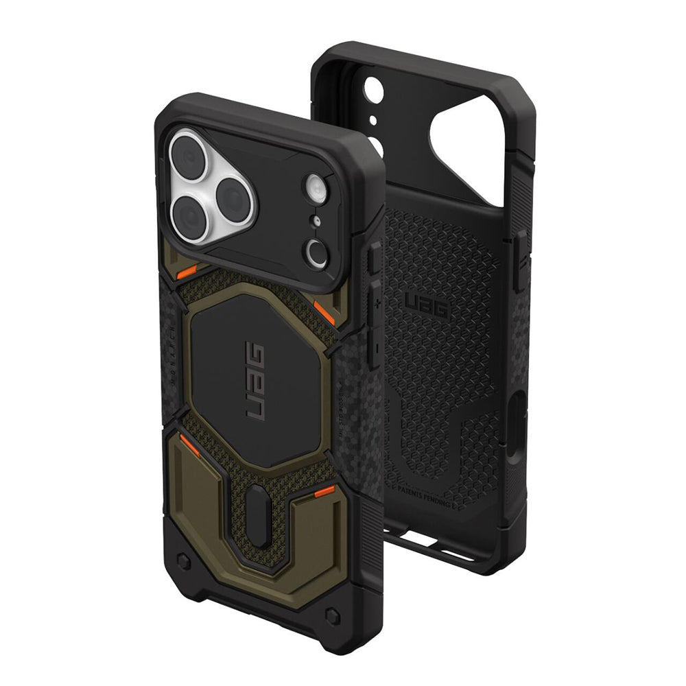 Ovitek MagSafe za Apple iPhone 18 Pro Max / 17 Pro Max, Urban Armor Gear, Monarch Pro Kevlar, Zelen