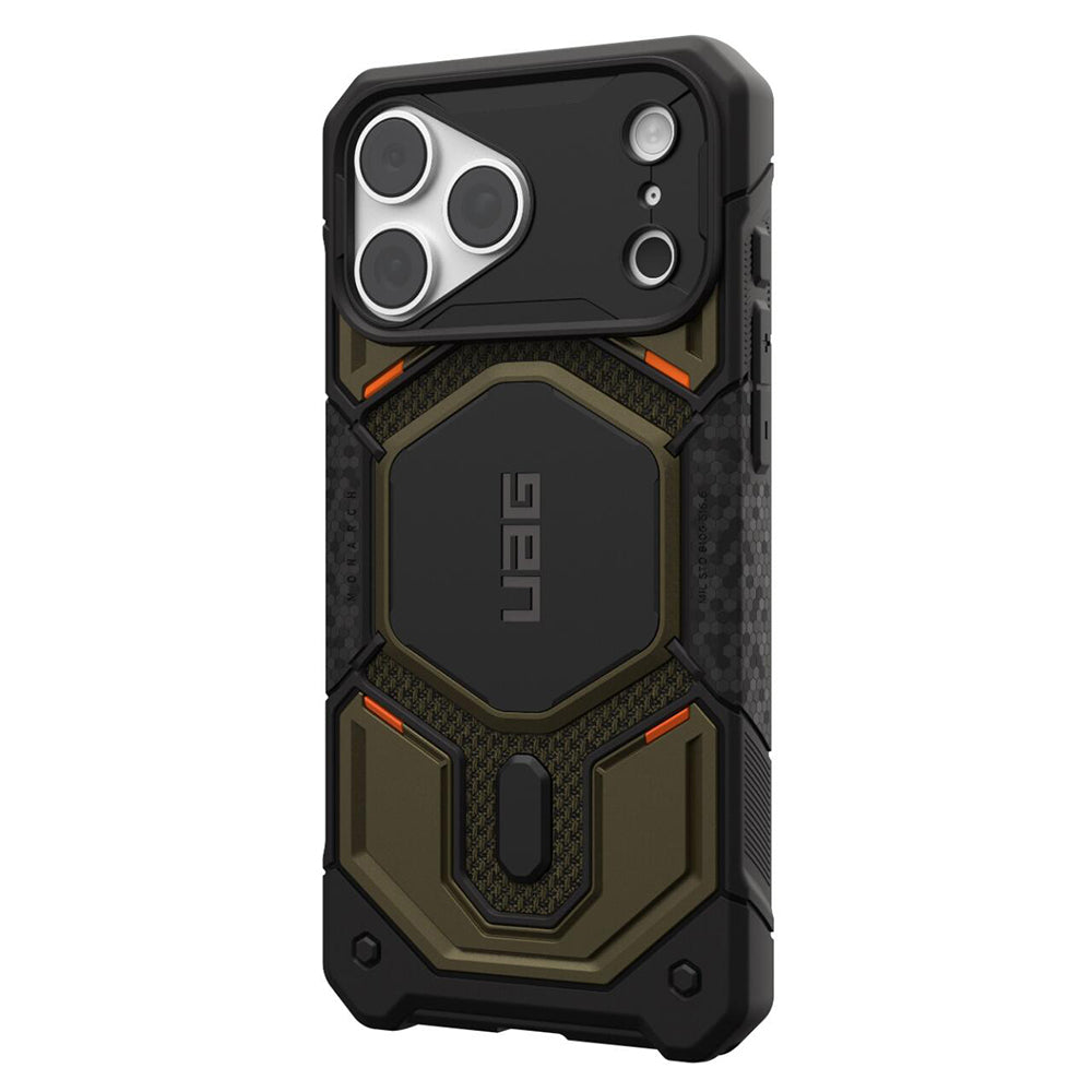 Ovitek MagSafe za Apple iPhone 18 Pro Max / 17 Pro Max, Urban Armor Gear, Monarch Pro Kevlar, Zelen