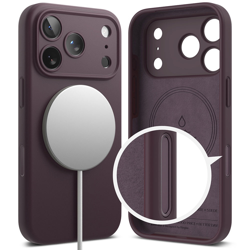 MagSafe Case for Apple iPhone 18 Pro Max, Ringke, Silicone, Dark Burgundy