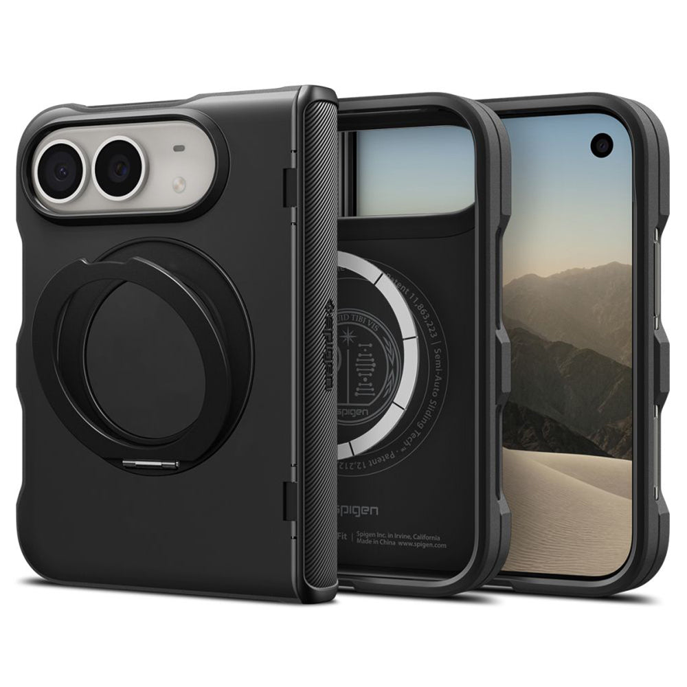 MagSafe Case for Apple iPhone Duo, Spigen, Slim Armor Pro S, Black ACS11780