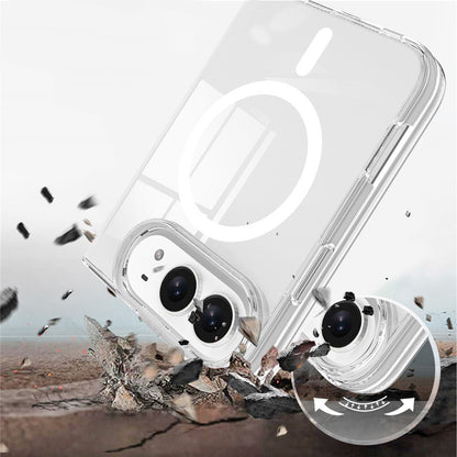 MagSafe ovitek za Apple iPhone Duo, Techsuit, Pro, prozoren