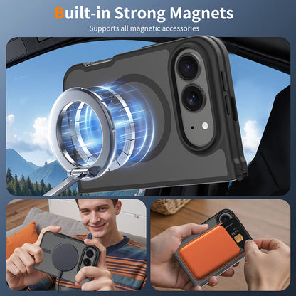 Ovitek MagSafe za Apple iPhone Duo, Techsuit, PureFrost, satenasto črn