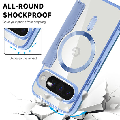 MagSafe Case for Google Pixel 10 Pro XL, Techsuit, SmartMag Book, Blue