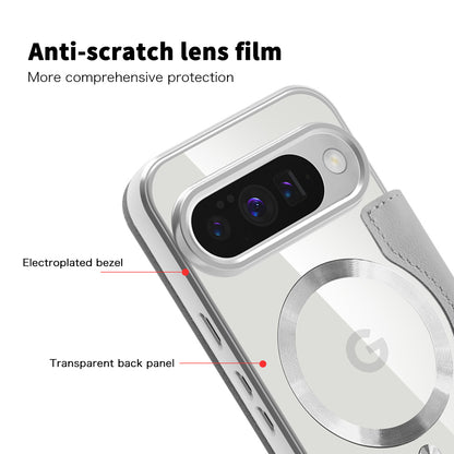 MagSafe Case for Google Pixel 10 Pro XL, Techsuit, SmartMag Book, Gray