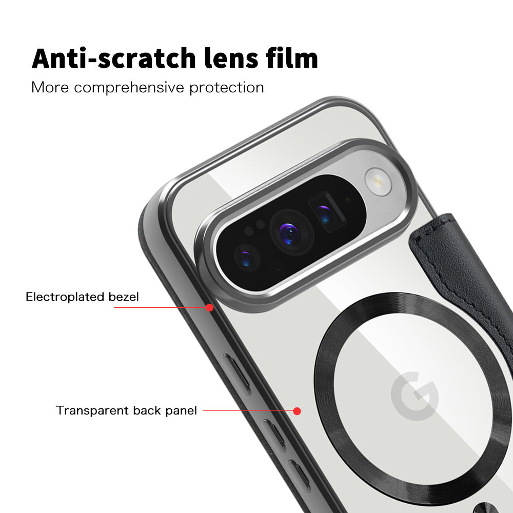 MagSafe Case for Google Pixel 10 Pro / 10, Techsuit, SmartMag Book, Black