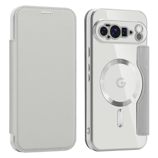 MagSafe ovitek za Google Pixel 10 Pro XL, Techsuit, SmartMag Book, Siva
