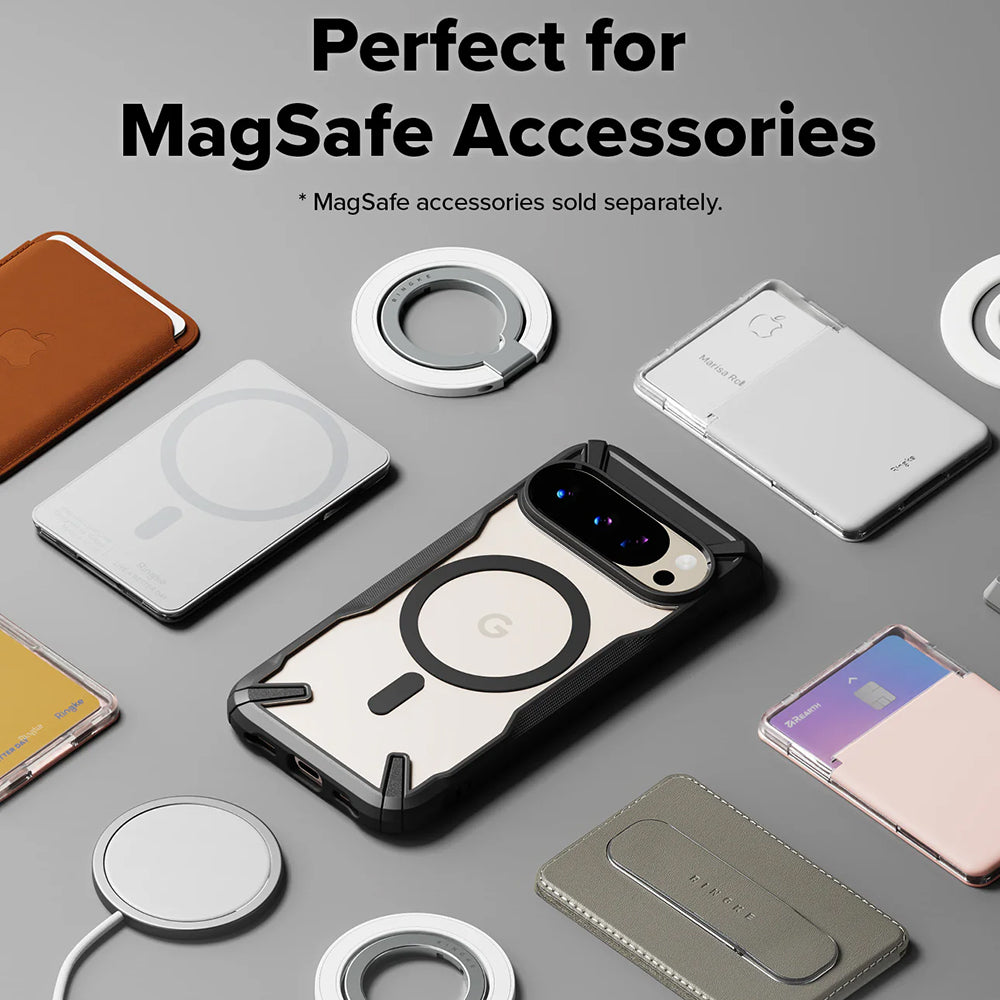 MagSafe ovitek za Google Pixel 10 Pro / 10, Ringke, Fusion X, Črn